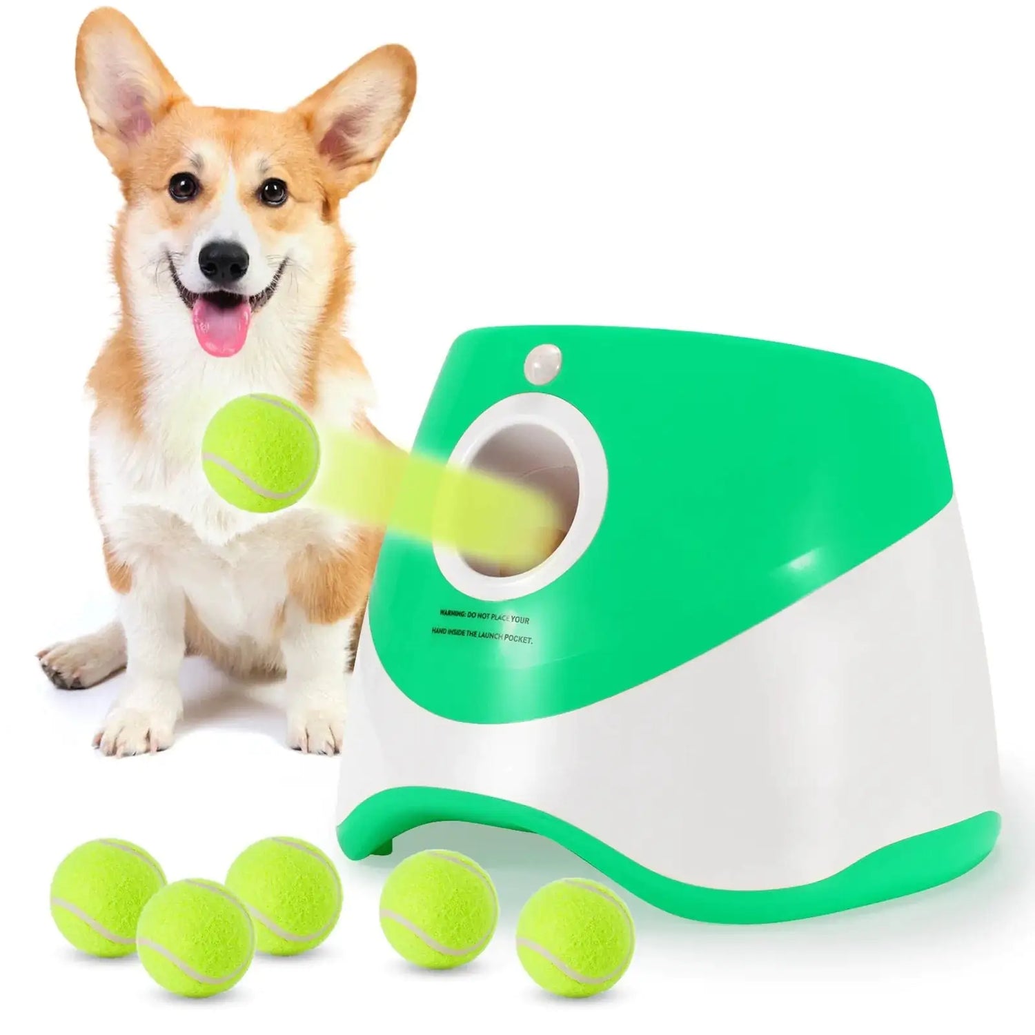 Interactive Tennis Ball Launcher Dog Toy