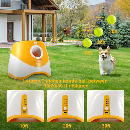 Interactive Tennis Ball Launcher Dog Toy