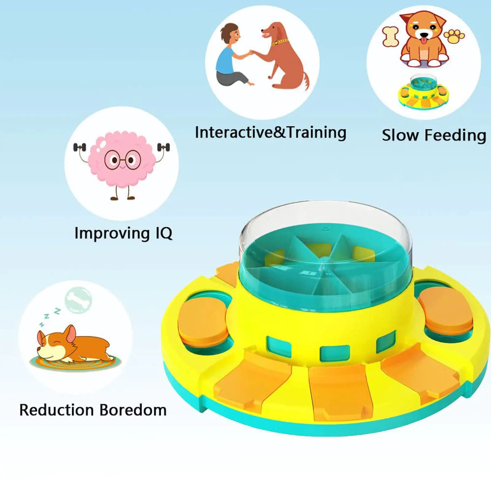 Interactive Mealtime Dog Puzzle Feeder