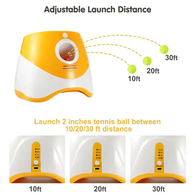 Interactive Tennis Ball Launcher Dog Toy