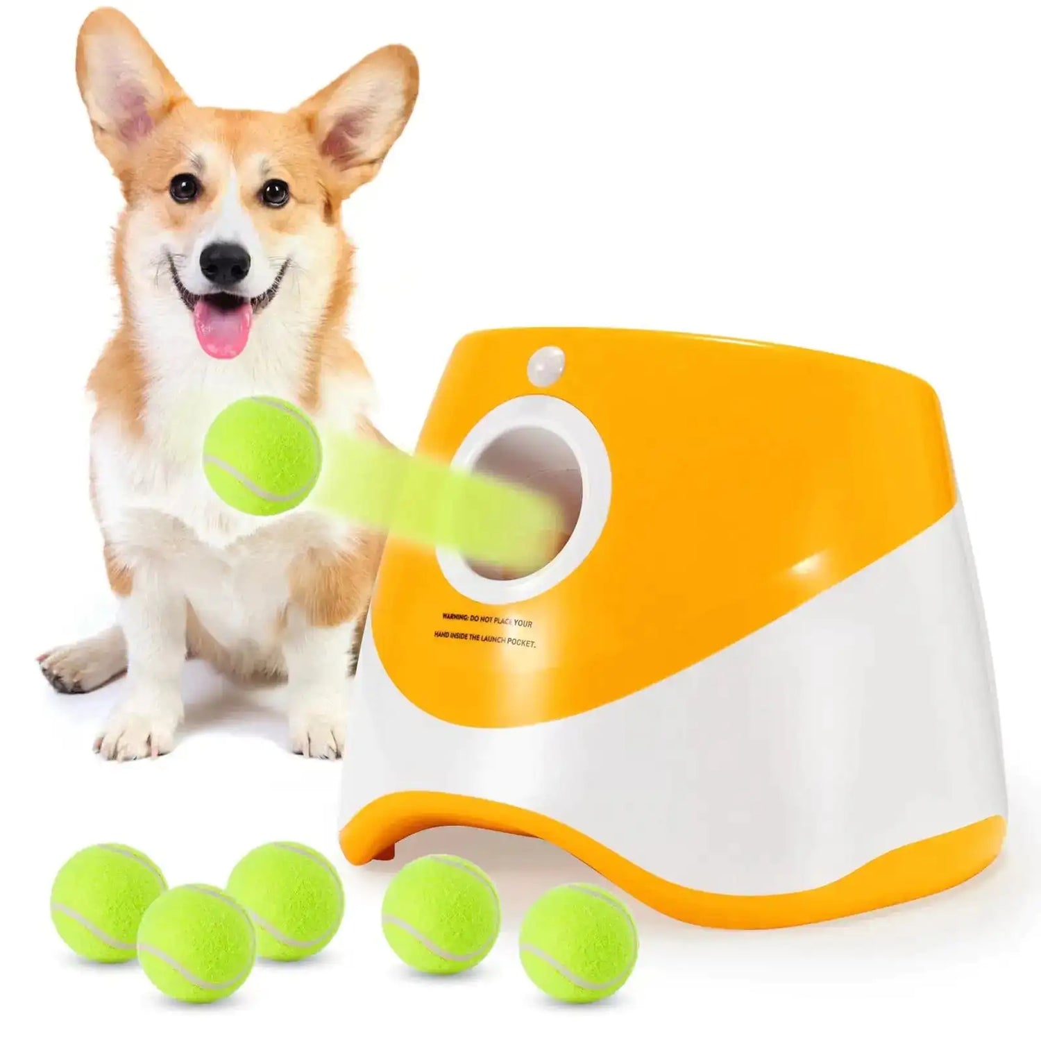 Interactive Tennis Ball Launcher Dog Toy